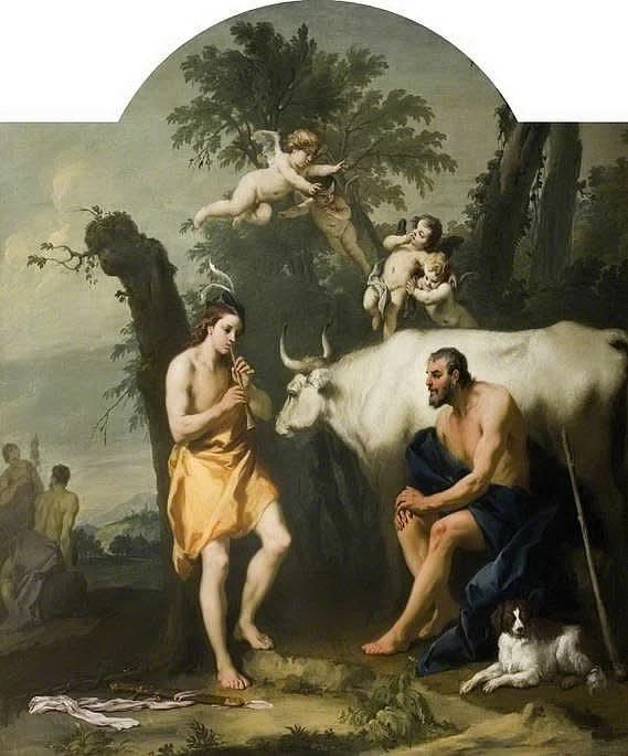 Argo protegge Io che è stato trasformato in una giovenca bianca